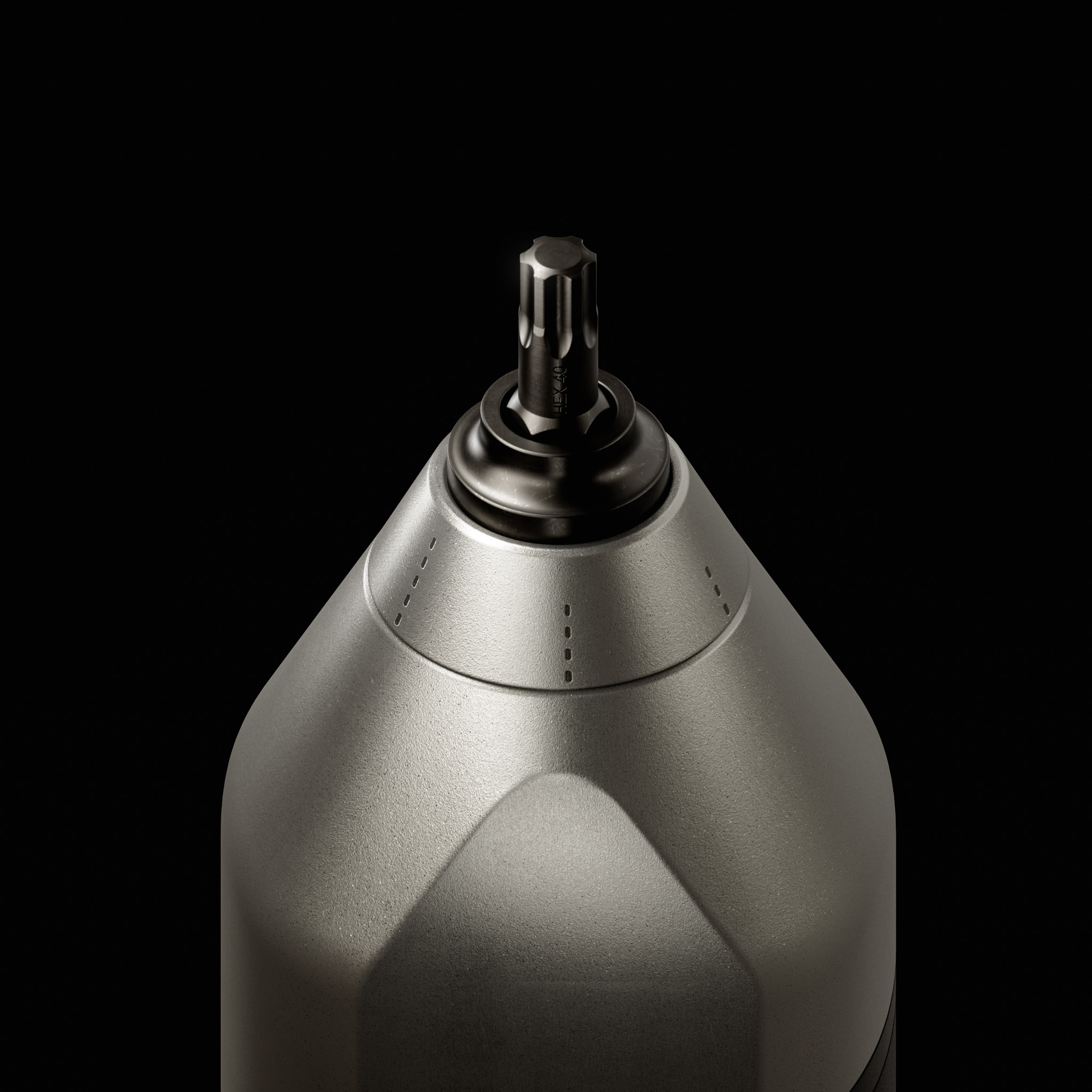 Fiskars Pro Mini chuck close-up