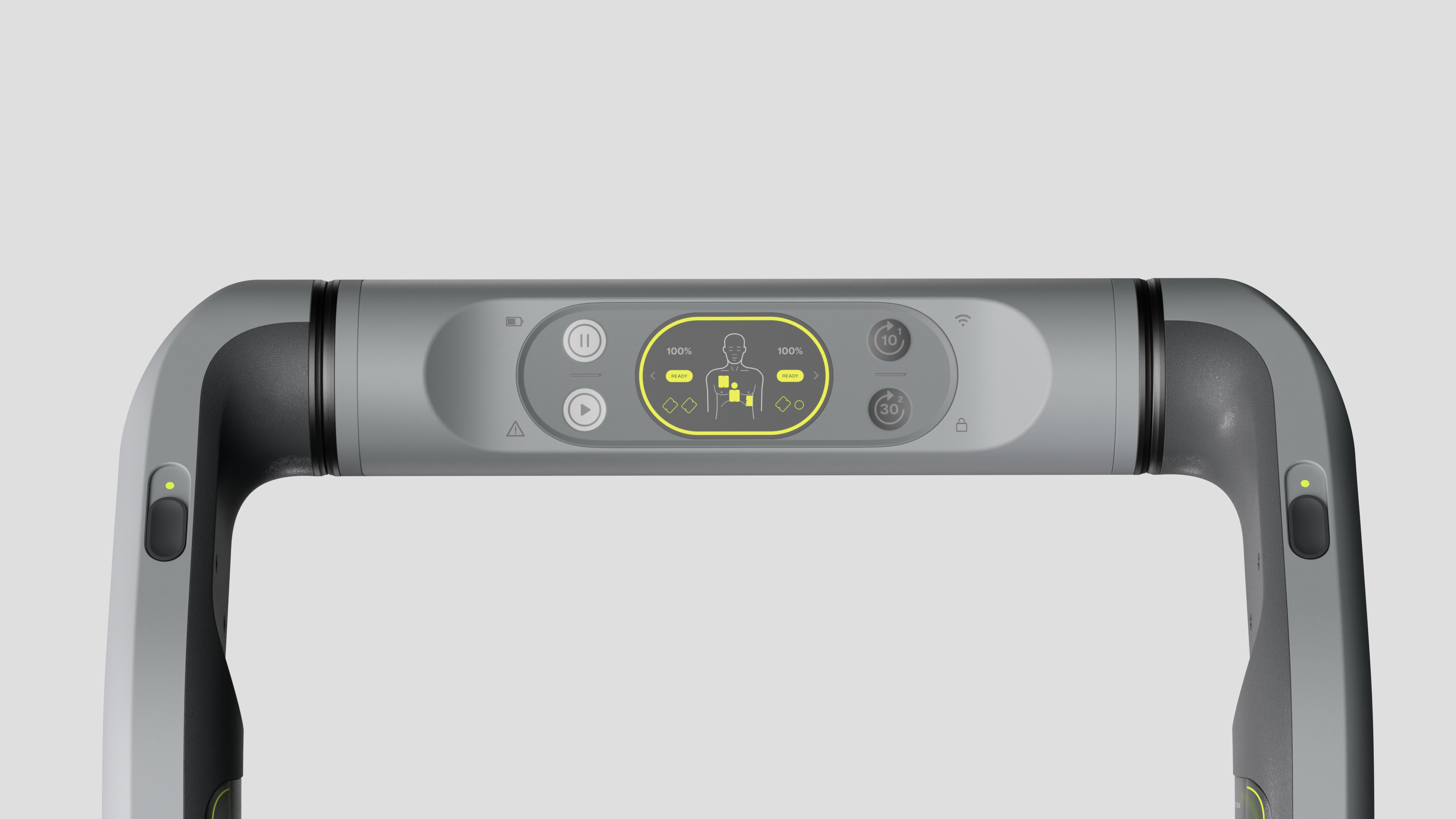 LifeLine interface top view showing controls and display