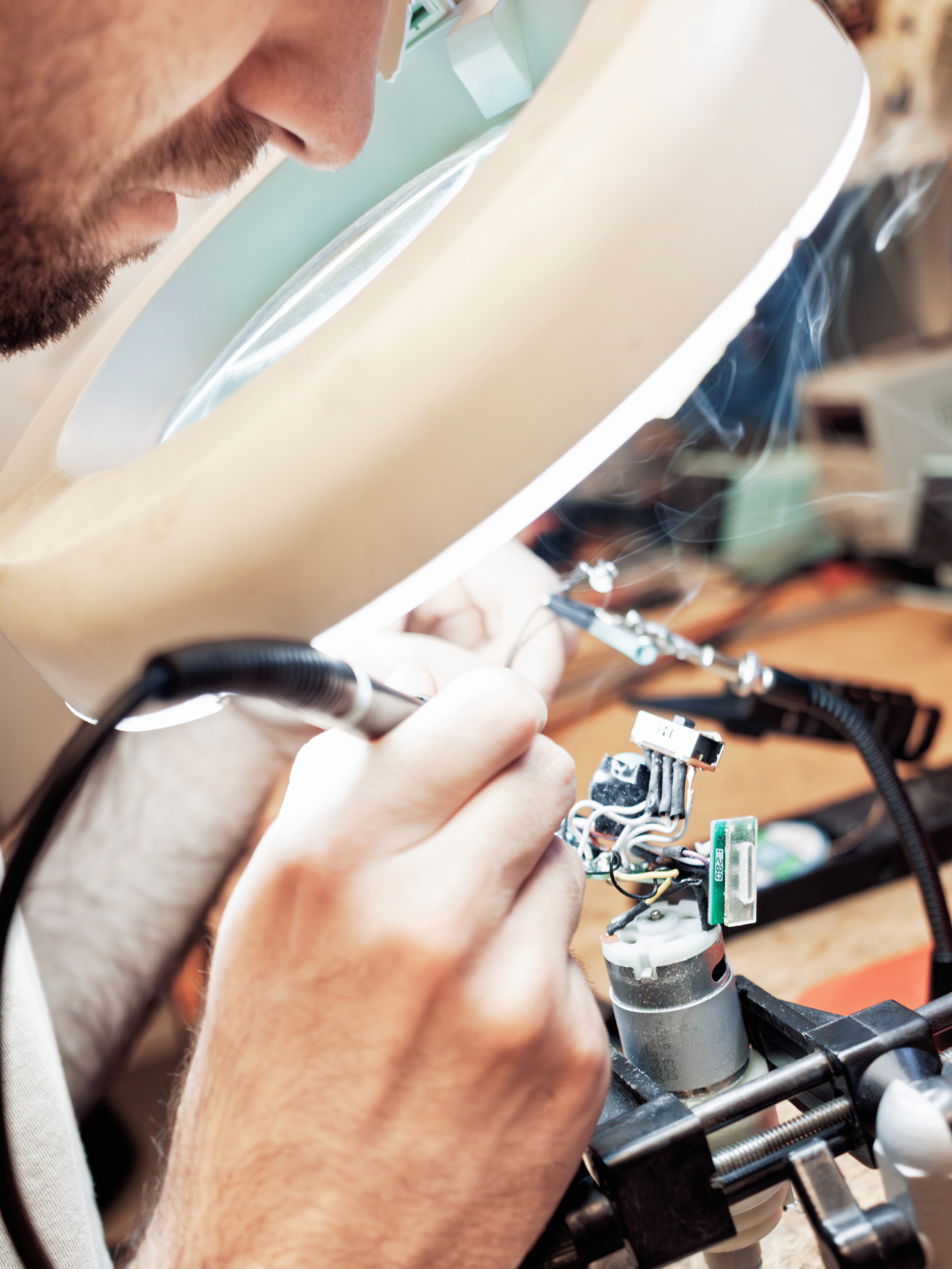 Welding and assembly process of prototype components in workshop